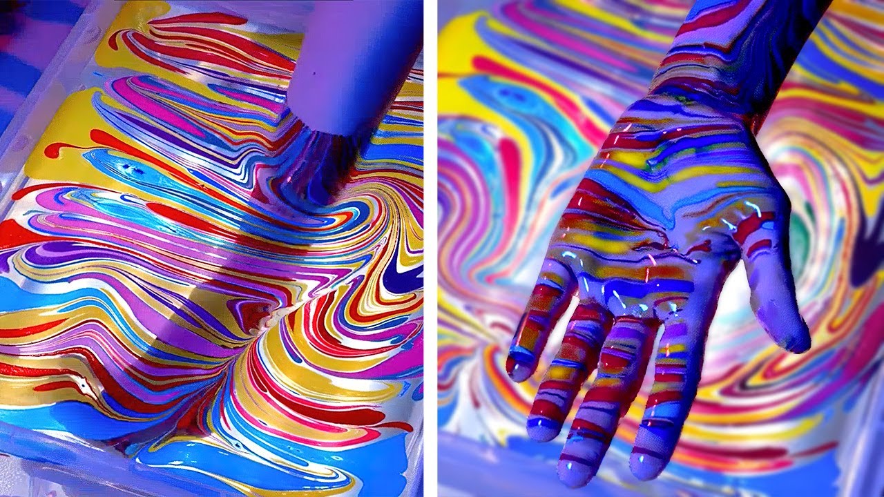 Fantastic Painting Tricks And Marbling Art Techniques That Will Satisfy You