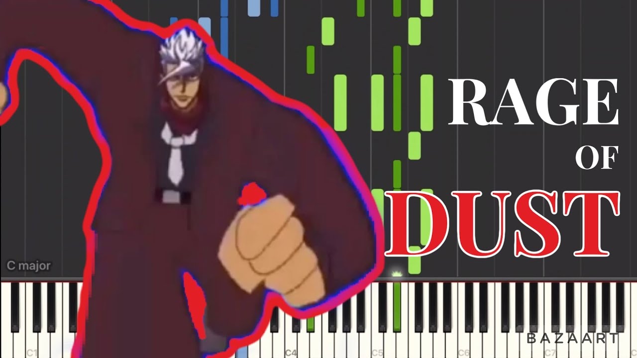 RAGE OF DUST (勝ち取りたい)ピアノソロアレンジ【Synthesia】