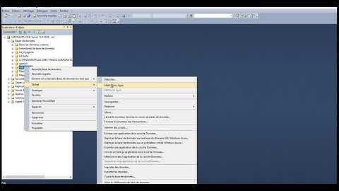 Detacher et attacher une bd sql server