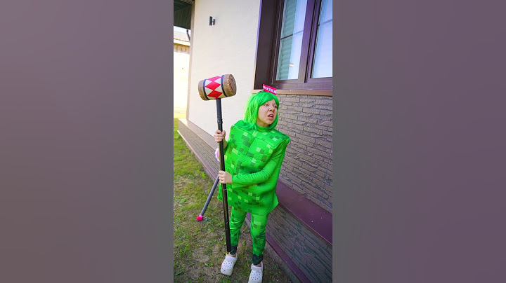 My Brother and I Creeper from the Minecraft Creeper Family! #minecraft #family #funny