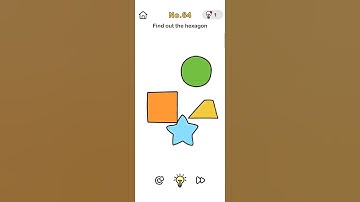 brain out level no:64(find out the hexagon)