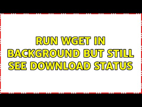 Run wget in background but still see download status