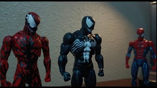 Venom and Carnage vs Spiderman and Ben Reilly Stop Motion Short