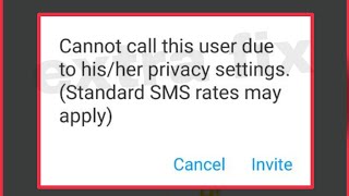 imo app fix Cannot call this user due to his/her privacy settings ( Standard SMS rates Problem Solve