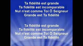 Video thumbnail of "TA FIDÉLITÉ EST GRANDE - Nikita & Eden - ''Tout est possible avec Jésus TV''"