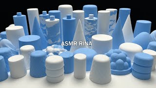 ASMR baking soda geometric shapes