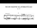 Miniature de la vidéo de la chanson Six Petites Pièces Pour Piano Op. 19: Vi. Sehr Langsam