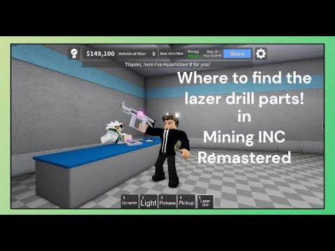 Where To Find All The Lazer Drill Parts In Mining INC Remastered || Guide