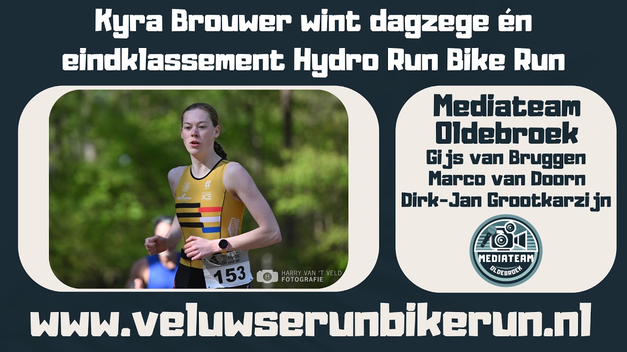 Kyra Brouwer wint dagzege én eindklassement Hydro Run Bike Run