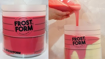 How to achieve sharp edges on cake with butter ganache | Made Easy | featuring Frost Form