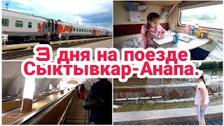 3 дня в поезде Сыктывкар-Анапа// Пересадка в Москве 7 часов//