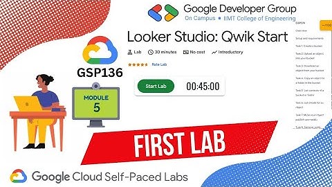 Looker Studio: Qwik Start📘 Lab ID: GSP136🧩 Module: 5 (First Lab)|Duration: 30–45 minutes
