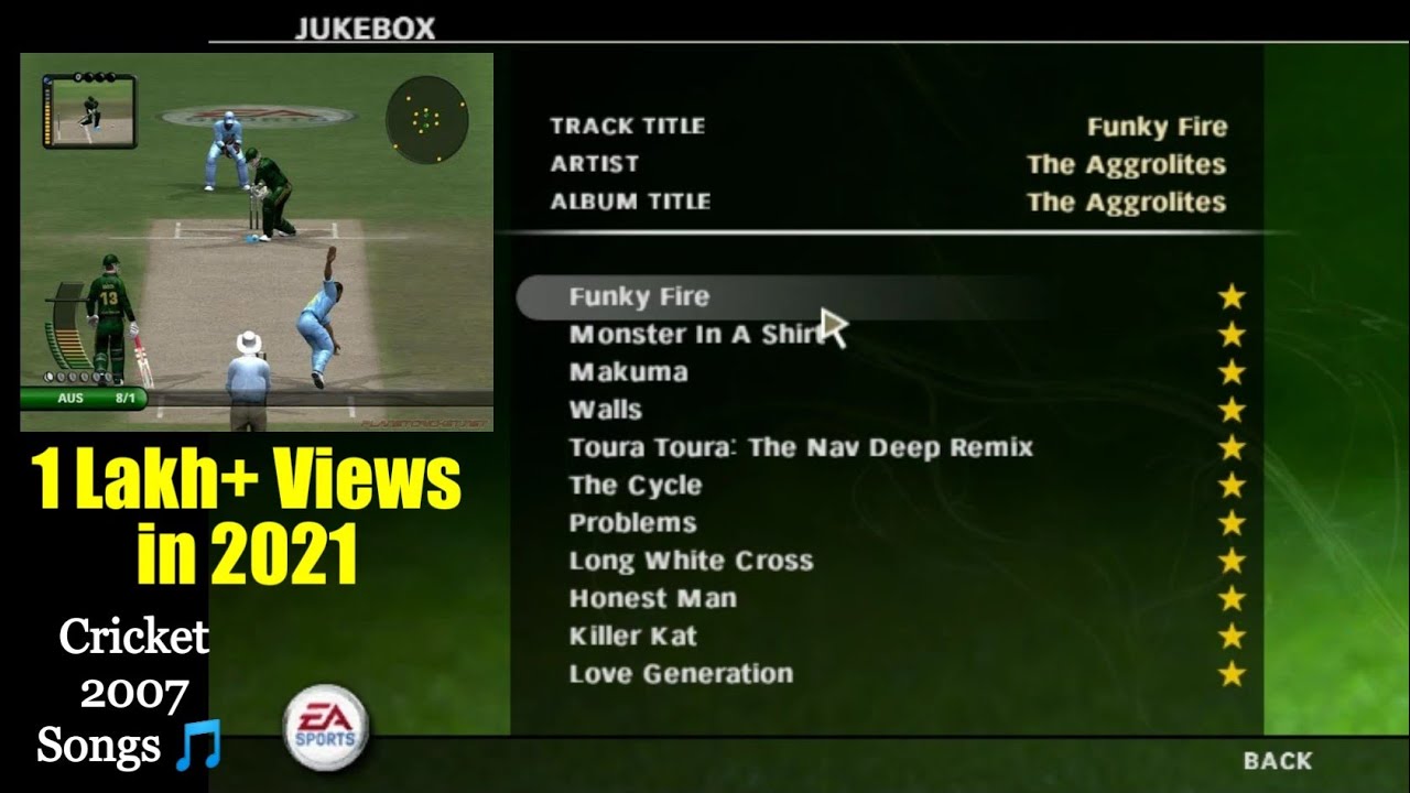 EA Cricket 2007 Jukebox  Who is Listening in 2024 