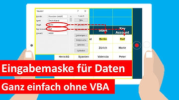 Excel Eingabemaske für Daten erstellen | super einfach ohne VBA