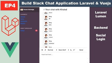Ep4 Slack Chat Web App Create Lumen Project And Create Social Login (Laravel & VueJs)