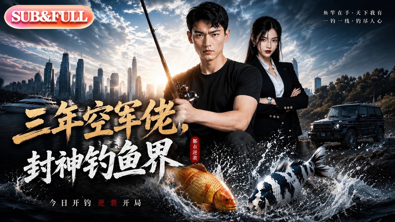 【全集FULL】《三年空軍佬，封神釣魚界》| AI短劇 | ENG SUB#薄荷聽書 #cdrama #latest #熱門短劇 #都市 #重生 #逆襲 #現代 #甜寵