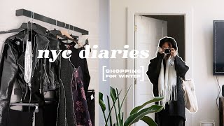 Living in NYC | shop with me, winter outfits haul, getting a free stylist, friendsgiving & dumplings