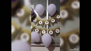 Happy birthday, decoration idea. Myriad theme 💖 ❤️