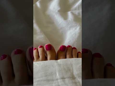 Red Feet Nail With Red Nail Color | #feet #foot #toes #toering #anklets #trending #pedicureIndian