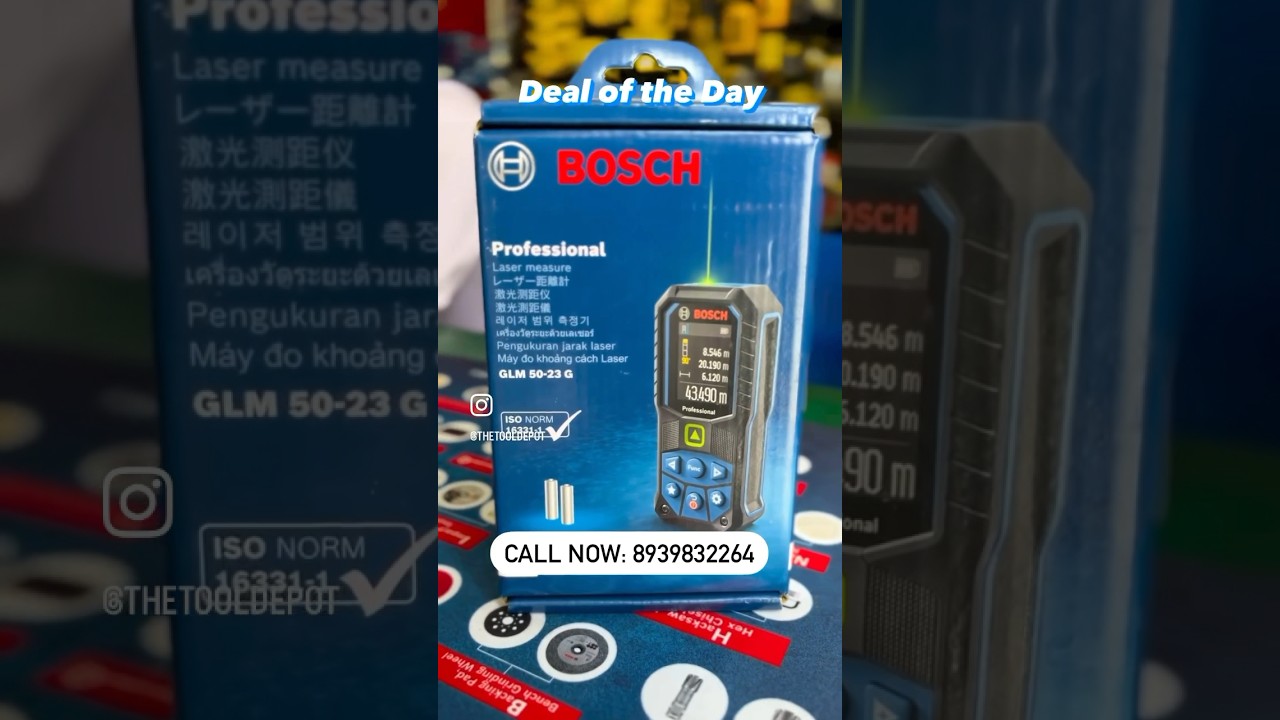 Medidor Laser Profesional verde Bosch GLM 50-27 CG 