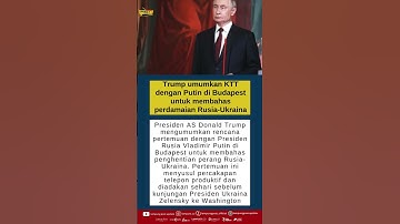 Trump akan Bertemu Putin di Budapest untuk Upaya Akhiri Perang Rusia Ukraina