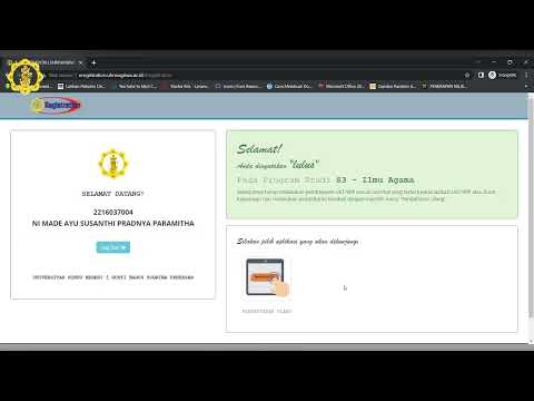 Tutorial Aplikasi E-Registration, Pendaftaran Ulang Calon Mahasiswa Baru UHN IGB Sugriwa Denpasar