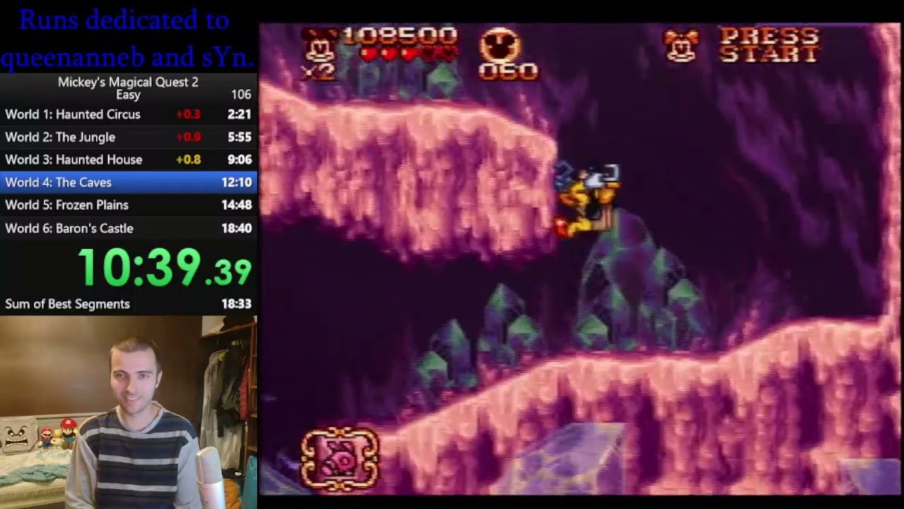 Mickey's Magical Quest 2 (Easy) Speedrun - 