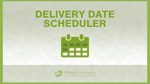Delivery Date Scheduler Magento Extension - Frontend by Biztech Store