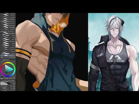 Fudanshi Vtuber / Drawing part4 / Pancake