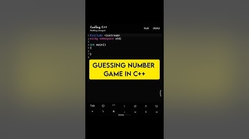 guessing number game in c++ | c++ game | c++ project | coding in c++ #shorts #coding #Ytshorts