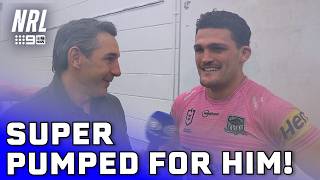 Nathan Cleary is real pround of his Dads 500 game milestone: In the Sheds | NRL on Nine