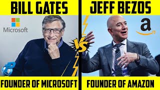 Bill Gates VS Jeff Bezos Comparison in Hindi | Richest People in the World 2023