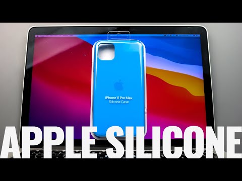 Apple Silicone Case for the iPhone 11 Pro Max in Surf Blue