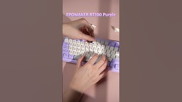 You gotta love the purple RT100!! #epomaker #mechanicalkeyboard #aesthetic #retrodesign #switches