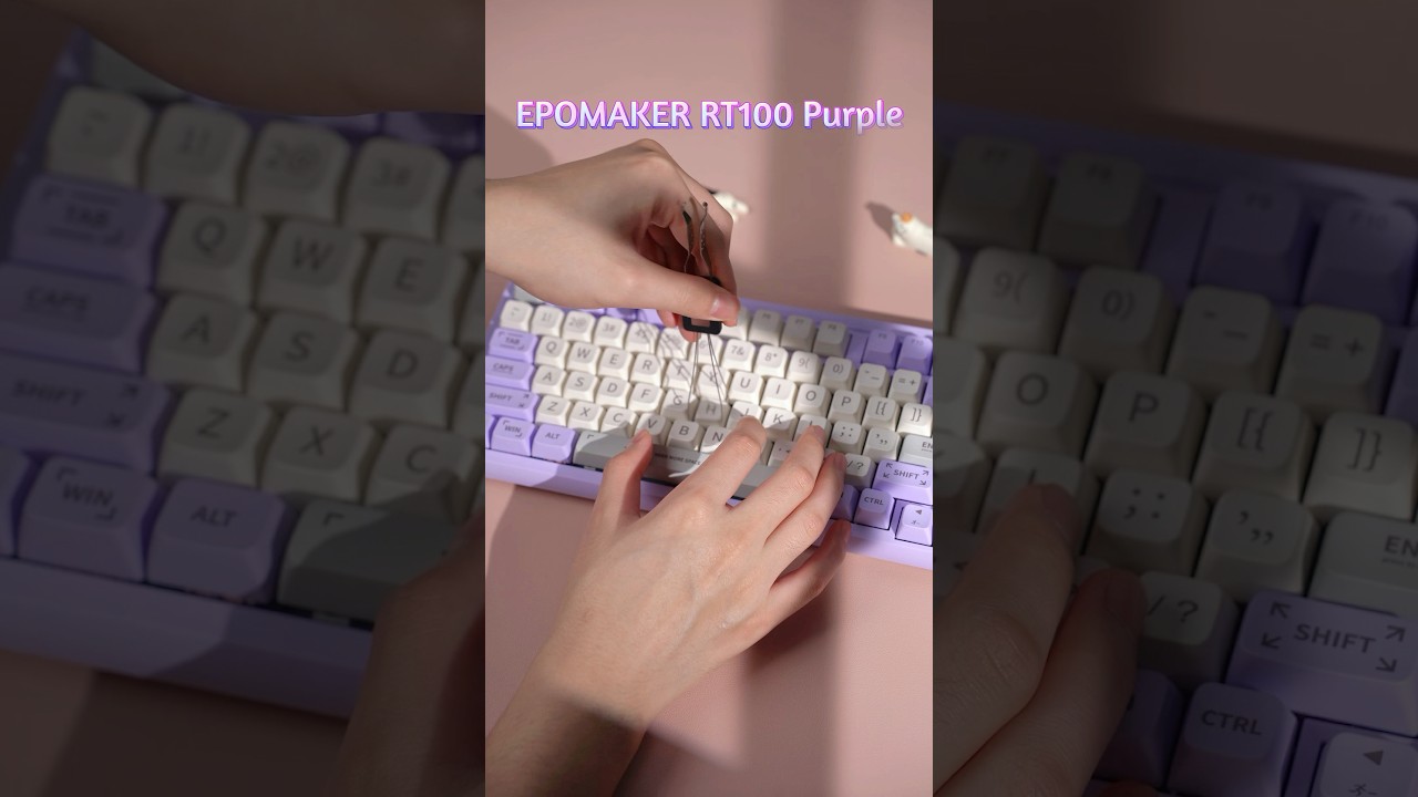 You gotta love the purple RT100!! #epomaker #mechanicalkeyboard