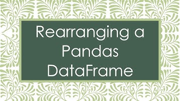 Rearranging a Pandas DataFrame