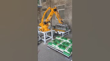 Low cost of palletizing-robot, is a good way to solve the labor shortage #machine