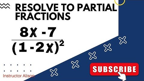 Partial Fractions-Repeated Linear Factors