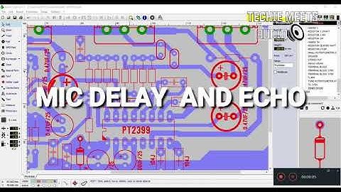 Mic ECHO and DELAY Circuit layout
