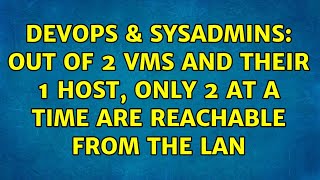 Celebrity DevOps & SysAdmins: Out of 2 VMs and their 1 host, only 2 at a time are reachable from the LAN Wealth