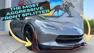 How to Install C7 Corvette Stage 3.5 Extended Front Splitter/Lip By EOS (Extreme Online Store)