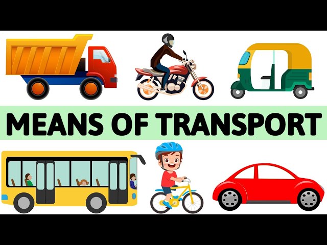 forms of transportation clipart for kids