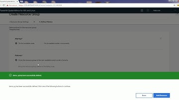 PowerHA on Linux Resource Group Creation via GUI