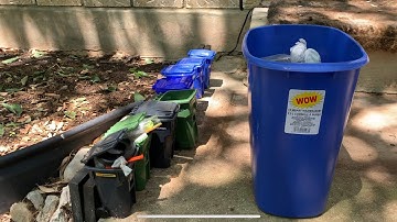 Trash and Recycle Pickup With Mini Bins