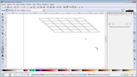 23.5 Tutorial de Inkscape Efectos Especiales de Trayecto. Construir rejilla.