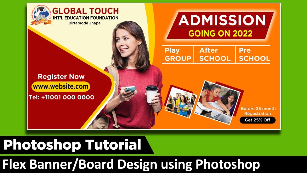 Wierook essay zwaarlijvigheid Flex Banner/Board Design using Photoshop cs 3 || How to make banner design  | Photoshop Tutorial | - YouTube