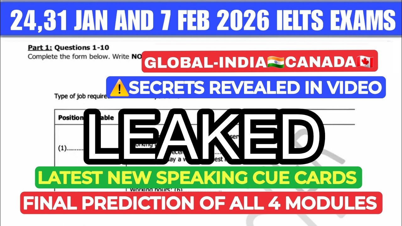 7 february ielts exam prediction 2026, 24 january ielts exam prediction, 31 january ielts prediction