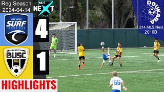 Bay Area Surf 10B 41 Ballistic United 10B | MLS Next U14 | 20240414 | HL