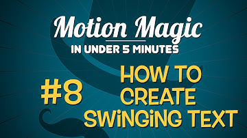 Motion Magic Under 5 Minutes: How to Create Swinging Text