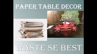 Lockdown special-- paper ka Kamal , paper SE bnaye home decor item